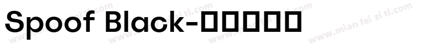 Spoof Black字体转换